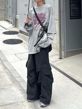 Never mind the XU / Chikashitsu+さん（メンズ・170cm）の春コーディネート