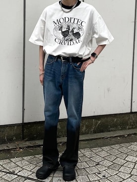 「MODITEC（モディテック）のアイテム」を使った、Never mind the XU / Chikashitsu+さん（メンズ・170cm）の夏コーディネート