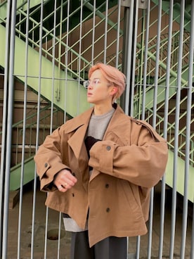 Never mind the XU / Chikashitsu+さん（メンズ・173cm）の春コーディネート