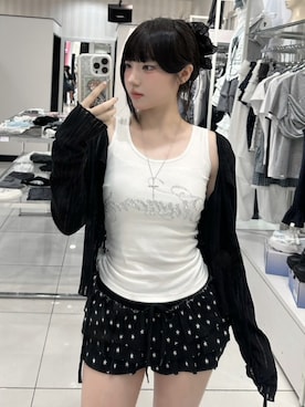 「XU（エックスユー）のアイテム」を使った、Never mind the XU / Chikashitsu+さん（レディース・151cm）の夏コーディネート