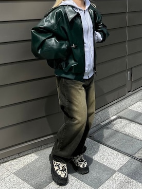 Never mind the XU / Chikashitsu+さん（レディース・163cm）の春コーディネート