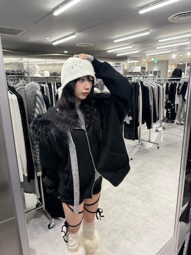 Never mind the XU / Chikashitsu+さん（レディース・153cm）の冬コーディネート