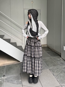 Never mind the XU / Chikashitsu+さん(レディース・153cm)の春コーディネート