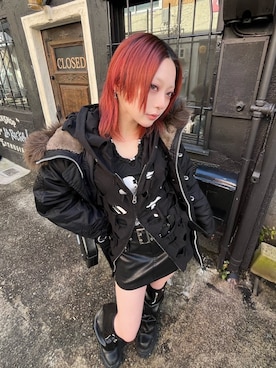 Never mind the XU / Chikashitsu+さん(レディース・154cm)の冬コーディネート