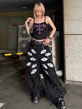 「アイテム（バッグ）」を使った、Never mind the XU / Chikashitsu+さん（メンズ・158cm）の夏コーディネート