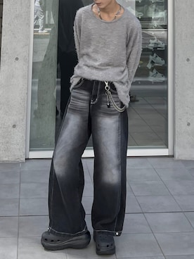 「Chikashitsu +（チカシツプラス）のアイテム」を使った、Never mind the XU / Chikashitsu+さん（メンズ・177cm）の秋コーディネート