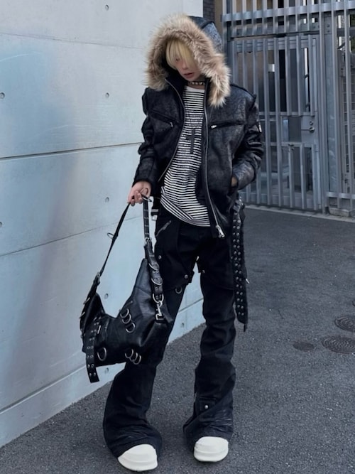 Rosen Kreuz】SIDE BELT DOCKING FLARE PANTS / 【ローゼンクロイツ