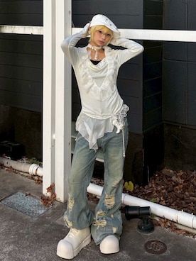 Never mind the XU / Chikashitsu+さん（レディース・159cm）の冬コーディネート