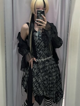 「Cest Nous（セヌー）のアイテム」を使った、Never mind the XU / Chikashitsu+さん（レディース・165cm）の夏コーディネート