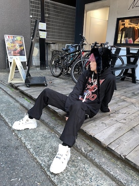 Never mind the XU / Chikashitsu+さん(メンズ・180cm)の冬コーディネート