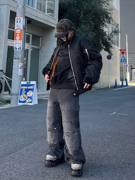 Never mind the XU / Chikashitsu+さん（レディース・154cm）の秋コーディネート