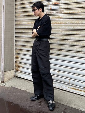 「XU（エックスユー）のアイテム（パンツ）」を使った、Never mind the XU / Chikashitsu+さん（メンズ・175cm）の夏コーディネート