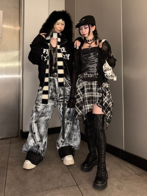 I FEEL LUCKY パーカー 「IFEELLUCKY」Lucky fur hood zip up / 「アイ