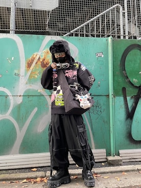 Never mind the XU / Chikashitsu+さん（メンズ・167cm）の冬コーディネート