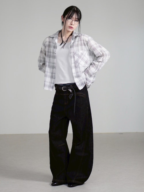 xtonz woman FXXK YOU ステッチデニムパンツ Xtonz Woman | Official Store – Shop Trendy Fashion at MUSINSA