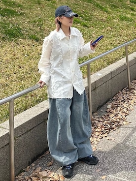 Never mind the XU / Chikashitsu+さん(レディース・161cm)の春コーディネート