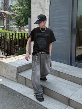 Never mind the XU / Chikashitsu+さん（メンズ・173cm）の夏コーディネート