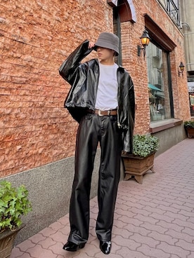 「NASTY KICK（ナスティーキック）のアイテム」を使った、Never mind the XU / Chikashitsu+さん（メンズ・173cm）の春コーディネート