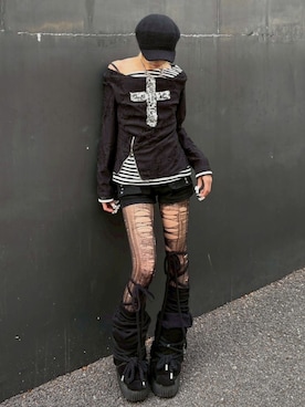 Never mind the XU / Chikashitsu+さん（レディース・159cm）の春コーディネート