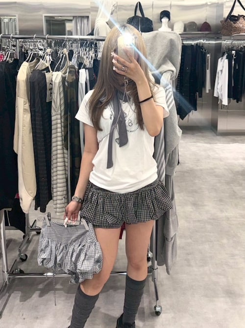 Uglyshadow】PUMPKIN SKIRT PANTS(CHECK)（その他パンツ）｜UGLY