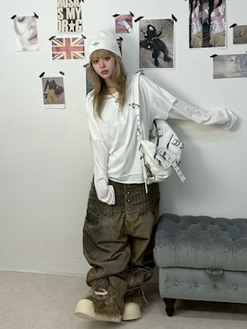 Never mind the XU / Chikashitsu+さんのコーディネート