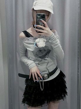 Never mind the XU / Chikashitsu+さん（レディース・165cm）の夏コーディネート