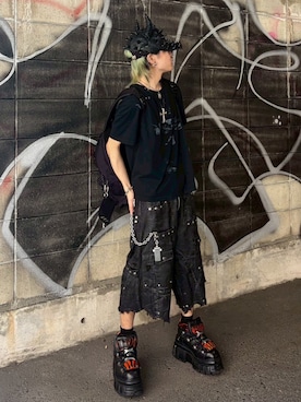 「XU（エックスユー）のアイテム」を使った、Never mind the XU / Chikashitsu+さん（メンズ・160cm）の春コーディネート