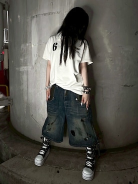 Never mind the XU / Chikashitsu+さん（レディース・163cm）の夏コーディネート