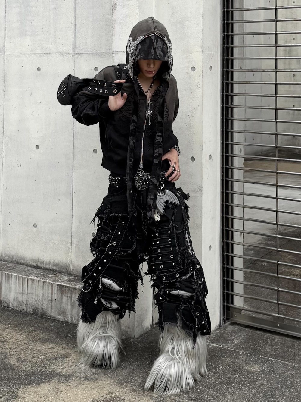 UNIZ】BLACK MONSTER PANTS / 【ユニズ】ブラックモンスターダメージ