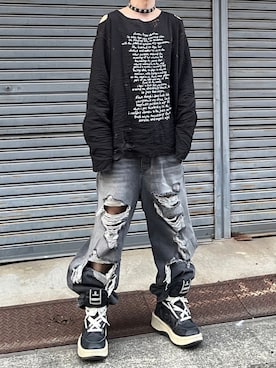 Never mind the XU / Chikashitsu+さん(メンズ・167cm)の春コーディネート
