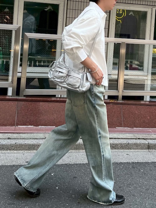 Chikashitsu +】4pocket coating shoulder bag / 【チカシツプラス】4