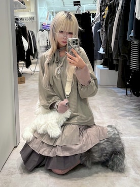 Never mind the XU / Chikashitsu+さん（レディース・160cm）の秋コーディネート