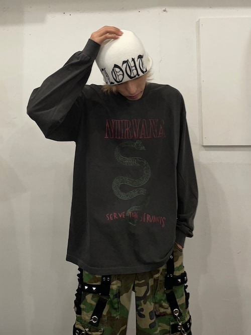 XU】NIRVANA long sleeve band tee（Tシャツ/カットソー）｜XU