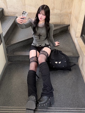 Never mind the XU / Chikashitsu+さん（レディース・163cm）の冬コーディネート