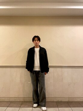 「H&M（エイチ・アンド・エム）のアイテム（ブルゾン）」を使った、kenさん（メンズ・174cm）の秋コーディネート