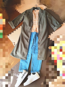 「ZOZO（ゾゾ）のアイテム（その他アウター）」を使った、せいさん（レディース・162cm）の冬コーディネート