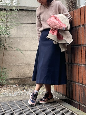 「Atlantic STARS（アトランティックスターズ）のアイテム」を使った、アトランティックスターズさん（レディース・157cm）の冬コーディネート