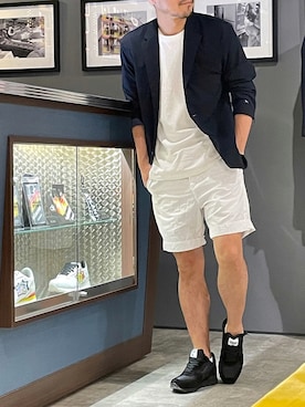 「Atlantic STARS（アトランティックスターズ）のアイテム」を使った、アトランティックスターズさん（メンズ・162cm）の夏コーディネート