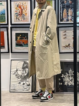 「Atlantic STARS（アトランティックスターズ）のアイテム」を使った、アトランティックスターズさん（メンズ・162cm）の秋コーディネート