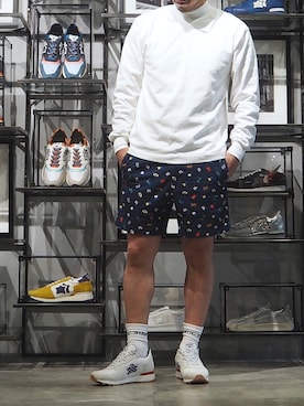 「Atlantic STARS（アトランティックスターズ）のアイテム」を使った、アトランティックスターズさん（メンズ・176cm）の夏コーディネート