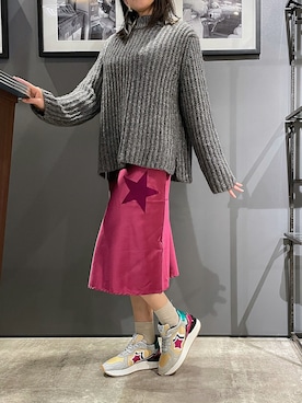 「Atlantic STARS（アトランティックスターズ）のアイテム（スニーカー）」を使った、アトランティックスターズさん（レディース・163cm）の秋コーディネート