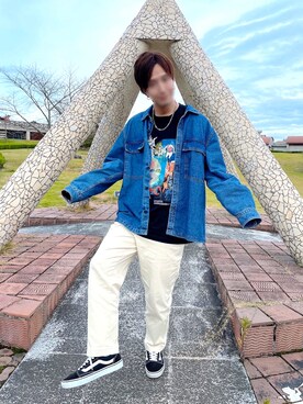 「LMCのアイテム（トップス）」を使った、8manさん（メンズ・169cm）の秋コーディネート