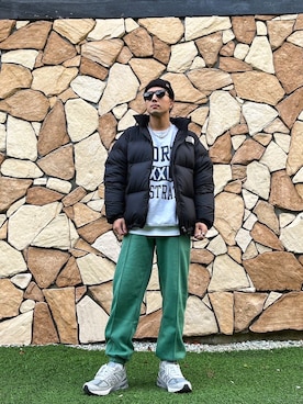 「いいね返し」｜「アイテム（ダウンジャケット/コート）」を使った、8manさん（メンズ・169cm）の秋コーディネート