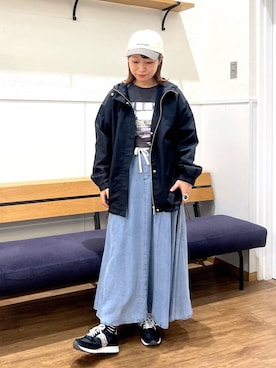 「GLOBAL WORK（グローバルワーク）のアイテム（トップス）」を使った、manayan0602さん（レディース・160cm）の春コーディネート