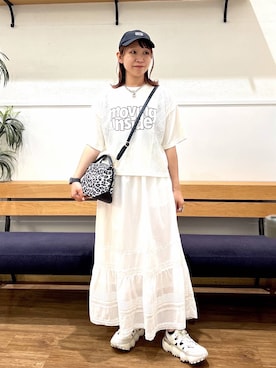 「GLOBAL WORK（グローバルワーク）のアイテム（帽子）」を使った、manayan0602さん（レディース・160cm）の夏コーディネート