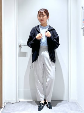「アイテム（マウンテンパーカー）」を使った、manayan0602さん（レディース・158cm）の夏コーディネート