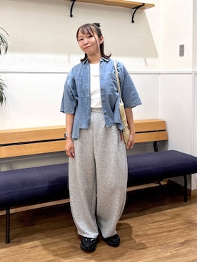 「リラックス」｜manayan0602さん（レディース・160cm）の春コーディネート