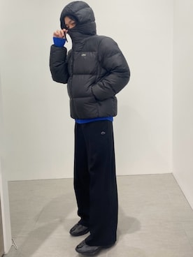 「アイテム（ダウンジャケット/コート）」を使った、midnaitoさん（メンズ・174cm）の夏コーディネート
