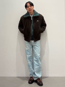 LACOSTE（ラコステ）の「LACOSTE SPORT 撥水ストライプジップゴルフ