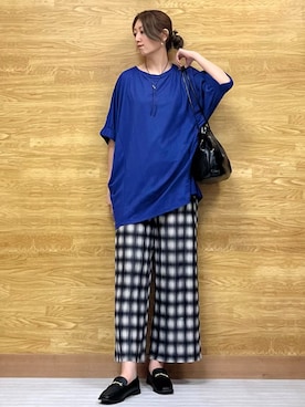 「アイテム（チュニック）」を使った、もすさん（レディース・170cm）の秋コーディネート